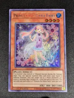 Yugioh - Primula the Rikka Fairy SESL-EN015 1st Edition Secret Rare LP - Image 1