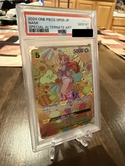 PSA 10 Nami SR-SPC OP08-106 Emperors in the New World ONE PIECE Card Japanese - Image 3