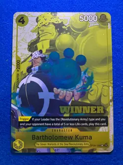 One Piece CCG - Bartholomew Kuma OP09-108 (Winner Pack 2025 Vol. 4) - Image 1