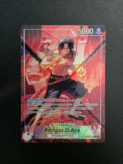 One Piece Card Game Portgas.D.Ace OP16-001 Alternate Art Leader - Image 1