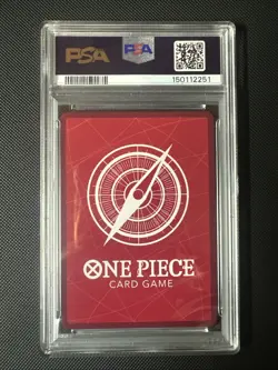 One Piece The Azure Sea’s Seven - Dracule Mihawk OP14-020 Leader Alt Art PSA 10 - Image 2