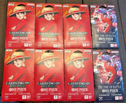 One Piece OP13 + OP16 Sleeved TCG Booster Packs New Sealed Lot Of 8 English - Image 1