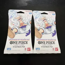 One Piece Sleeved Pack Lot (2) Awakening the New Era TCG - Image 1