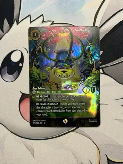 Disney Lorcana TCG Enchanted Foil Character Alien - True Believer 229/204 - Image 1