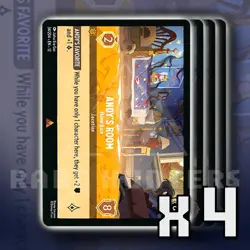 Andy's Room Home Base 34/204 x4 R Wilds Unknown Disney Lorcana - Image 1