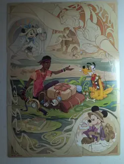 Disney Lorcana - Wilds Unknown EN-12 Puzzle Art Card Complete Set Of 9 Cards - Image 1