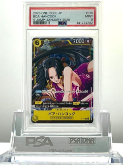 PSA 9 BOA HANCOCK P-115 2025 ONE PIECE Japanese V JUMP - JANUARY 2026 Promo - Image 1