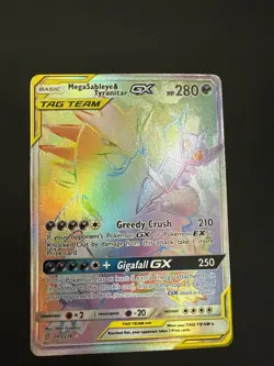 Mega Sableye & Tyranitar GX (Secret) 245/236 Sm-Unified Minds Holo - Image 1