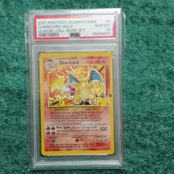 Pokemon TCG 2021 Charizard 4/102 Celebrations Classic Collection Holo PSA 10 - Image 1