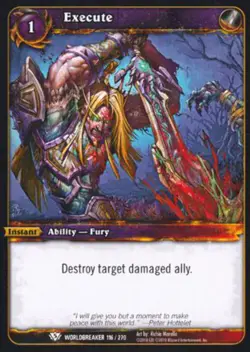 World of Warcraft TCG Execute - Worldbreaker 116/270 - Image 1