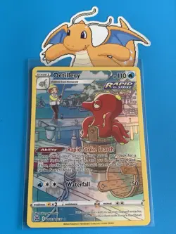 Pokemon TCG Octillery Trainer Gallery Holo Card TG03/TG30 Swsh09 Brilliant Stars - Image 1