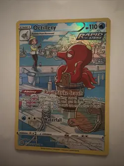 Pokemon TCG Octillery Trainer Gallery Holo Card TG03/TG30 Swsh09 Brilliant Stars - Image 1