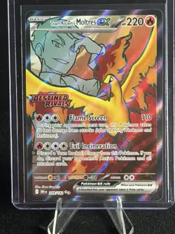 Team Rocket's Moltres ex (Destined Rivals Stamp) 208/182 Pokemon TCG NM - Image 1
