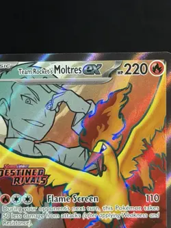 Team Rocket's Moltres ex (Destined Rivals Stamp) 208/182 Pokemon TCG NM - Image 5