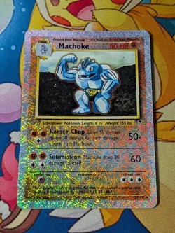 NM/LP Pokemon Machoke 51/110 2000 Legendary Collection Reverse Holo TCG - Image 1