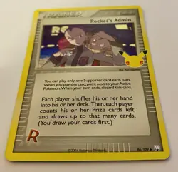 Pokemon TCG Rocket's Admin. 86/109 Celebrations: Classic Collection Holo Card - Image 2