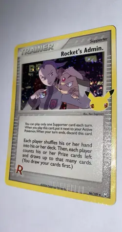 Pokemon TCG Rocket's Admin. 86/109 Celebrations: Classic Collection Holo Card - Image 4