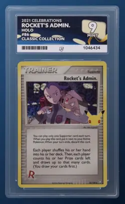 Pokemon TCG Rocket's Admin Celebrations Classic Collection Holo Card 86/109 - 9 - Image 1
