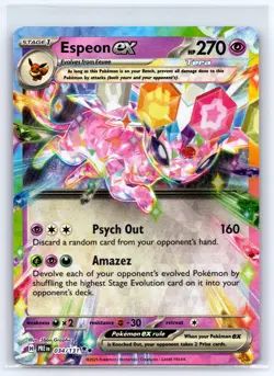 Espeon ex 034/131 Holo Double Rare Prismatic Evolutions Pokemon Holo Near Mint - Image 1