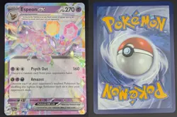 Espeon ex 034/131 Holo Near Mint Prismatic Evolutions Double Rare Pokemon - Image 3