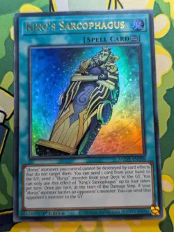 YU-GI-OH - King's Sarcophagus - AGOV-EN058 - Ultra Rare - 1st Edition - NM/VLP - Image 1
