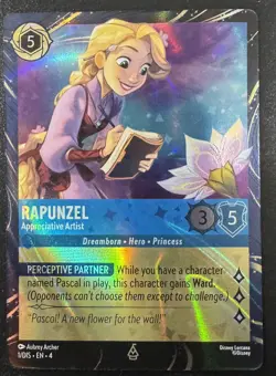 Rapunzel Appreciative Artist 1/DIS EPCOT Arts Festival Promo Disney Lorcana - Image 5