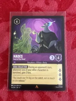 Disney Lorcana Azurite Sea - Hades - Lord of the Dead | 36/204 | NM | Rare - Image 1