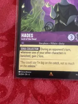 Disney Lorcana Azurite Sea - Hades - Lord of the Dead | 36/204 | NM | Rare - Image 4