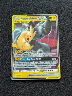 Pokemon Pikachu & Zekrom GX 33/181 SM-Team Up - Tag Team NM - Pokemon TCG - Image 1