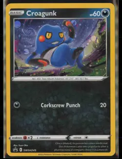 Croagunk (Cosmos Holo) SWSH245 SWSD Sword & Shield Promo Pokemon Near Mint - Image 1