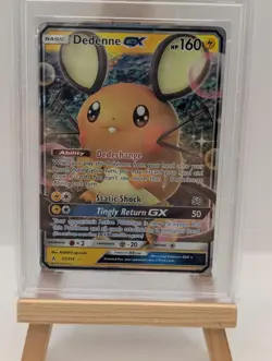 2019 Pokemon SM Unbroken Bonds Dedenne Holo #57/214 PSA 10 - Image 2