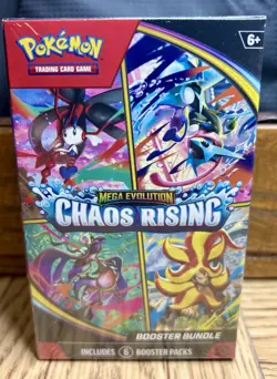 POKEMON TCG: MEGA EVOLUTION CHAOS RISING BOOSTER BUNDLE Sealed - Image 1