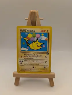 Pokemon 2001 Flying Pikachu Black Star WOTC Promo Card 25 MP - Image 1