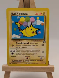 Pokemon 2001 Flying Pikachu Black Star WOTC Promo Card 25 MP - Image 3