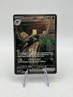 Pokemon TCG Sinistcha EX 210/167 Twilight Masquerade Special Illustration - Image 1