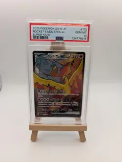 TEAM ROCKET's MOLTRES PSA 10 EX 112/098 SV10 GLORY OF TEAM ROCKET POKEMON JAP - Image 1