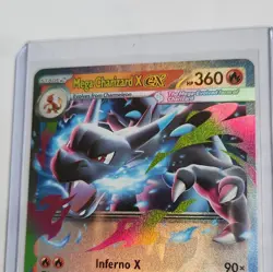 Pokemon Mega Charizard X ex 013/094 ME02 Double Rare Holo Stage 2 360 HP EN - Image 2