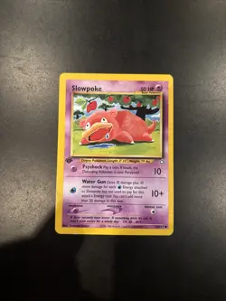 Pokemon Cards Slowpoke 73/111 1st Edition Neo Genesis Common LP - Image 1