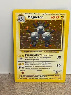 Pokemon TCG 1999 Magneton Holo 9/102 German Vintage - Image 1