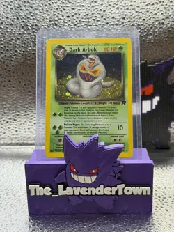 Pokemon TCG Team Rocket Dark Arbok 2/82 Unlimited Holo Rare NM-/ Semi Swirl - Image 1