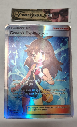 Pokemon Green's Exploration 209/214 Full Art Holo Unbroken Bonds HP/DMG - Image 1