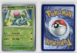 Ivysaur #002/165 Sv Scarlet & Violet 151 Uncommon Reverse Holo Pokemon TCG NM - Image 3