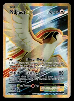 Pidgeot EX 104/108 Holo Ultra Rare Evolutions Pokemon Card NM - Image 2
