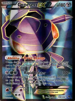 Genesect EX 120/124 Ultra Rare Fates Collide Pokemon Holo Near Mint - Image 1
