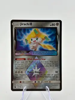 Pokemon TCG Sun Moon Celestial Storm - Jirachi Prism 97/168 Rare Holo Lp - Image 1