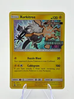 Pokemon TCG Sun Moon Forbidden Light - Xurkitree SM116 Black Star Promo Stamp - Image 1