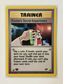 Pokemon TCG 1999-2000 1st Edition Trainer Rocket’s Secret Experiment 120/132 - Image 1