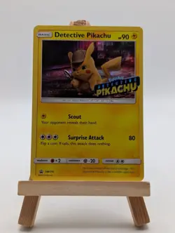 Detective Pikachu SM170 Sun & Moon Black Star Promo HOLO Pokemon Card LP - Image 1