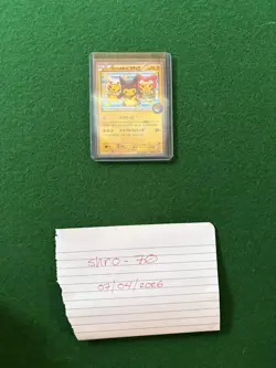 Poncho Wearing Pikachu 203/XY-P Pokemon Center Promo Japanese Pokemon Card - Image 1