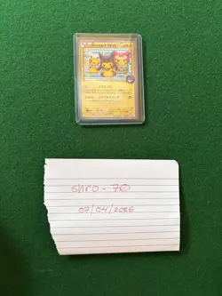 Poncho Wearing Pikachu 203/XY-P Pokemon Center Promo Japanese Pokemon Card - Image 1